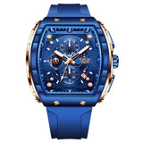 Top Brand Men'S Watches Luxury Square Quartz Wristwatch Waterproof Luminous Chronograph Watch for Men Date Clock