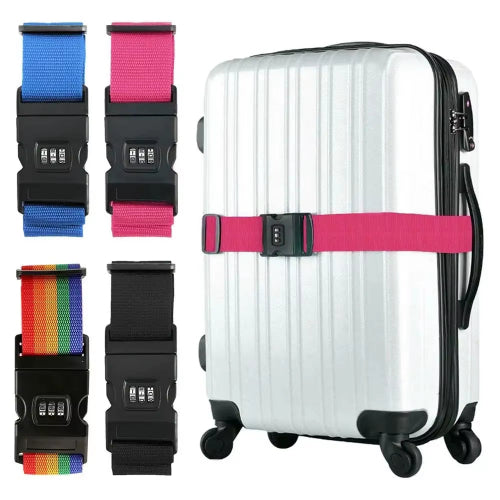 Sangle de sécurité pour valise |Ceinture antivol pour bagages |Sangle de voyage renforcée avec verrou |Ceinture de valise à combinaison |Sangle de bagage sécurisée à code |Ceinture protectrice pour bagages |Sangle de sécurité à boucle métallique |Ceinture de maintien pour valise |Sangle anti-ouverture pour bagages |Ceinture de sécurité pour bagage de voyage


