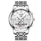 Mens Watches Fashion Top Brand Luxury Business Automatic Mechanical Watch Men Casual Waterproof Watch Relogio Masculino+Box
