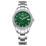 Women Watches Fashion Simple Silver Stainless Steel Ladies Watch Waterproof Quarzt Wristwatch Diamond Watch Girlfriend Gift