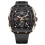 Top Brand Men'S Watches Luxury Square Quartz Wristwatch Waterproof Luminous Chronograph Watch for Men Date Clock