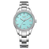 Women Watches Fashion Simple Silver Stainless Steel Ladies Watch Waterproof Quarzt Wristwatch Diamond Watch Girlfriend Gift