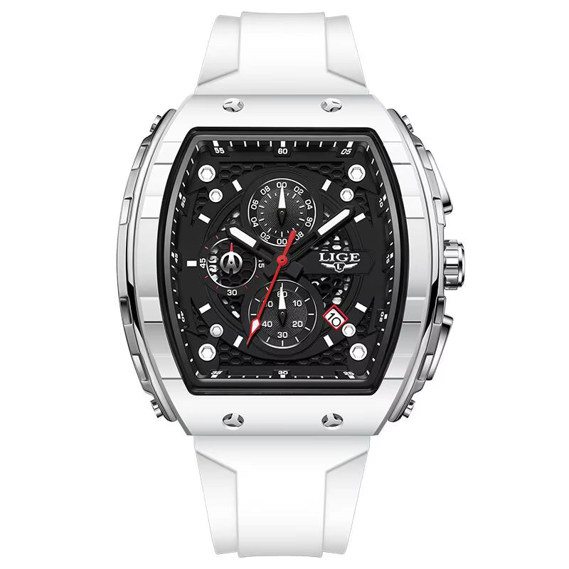 Top Brand Men'S Watches Luxury Square Quartz Wristwatch Waterproof Luminous Chronograph Watch for Men Date Clock