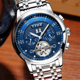 Mens Watches Fashion Top Brand Luxury Business Automatic Mechanical Watch Men Casual Waterproof Watch Relogio Masculino+Box