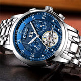 Mens Watches Fashion Top Brand Luxury Business Automatic Mechanical Watch Men Casual Waterproof Watch Relogio Masculino+Box