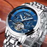 Mens Watches Fashion Top Brand Luxury Business Automatic Mechanical Watch Men Casual Waterproof Watch Relogio Masculino+Box