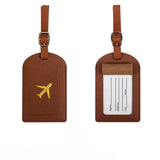 Stamped leather luggage tag | Engraved leather bag tag | Personalized leather travel tag | Genuine leather suitcase tag | Elegant leather luggage label | Leather luggage tag with buckle | Leather ID tag for suitcase | Luxury leather baggage tag | Leather name tag for luggage | Leather travel tag with ID window